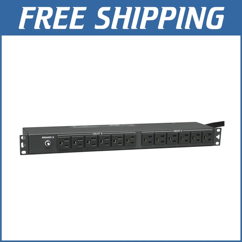 Metal Housing Basic PDU - 30A, 24 Outlets with Dual Circuit Protection - Image 1 of 2