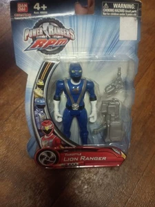 Power Rangers RPM Full Throttle Blue Lion Ranger New 2009 Some Package Wear - Picture 1 of 8
