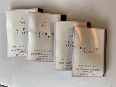 Ralph Lauren LAUREN 风格淡香精女式喷雾样品(4 件装)复古 — 第 1/4 张图片