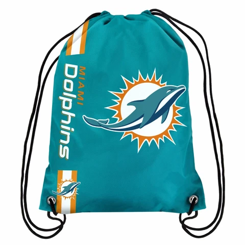 Miami Dolphins NFL Side Stripe Drawstring Back Pack FREE SHIP!! Cover