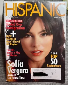 SOFIA VERGARA HISPANIC MAGAZINE OCTOBER 2005 TOP 50 RESTAURANTS - Foto 1 di 2