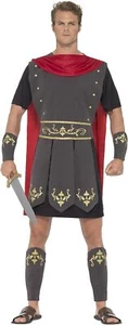 Smiffys Roman Gladiator Costume, Black, XL - Size 46"-48" - Picture 1 of 3
