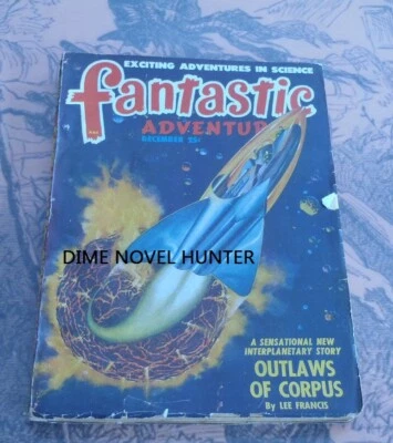FANTASTIC ADVENTURES DECEMBER 1948 OUTLAWS OF CORPUS SCIFI PULP MAGAZINE Foto 1 de 2