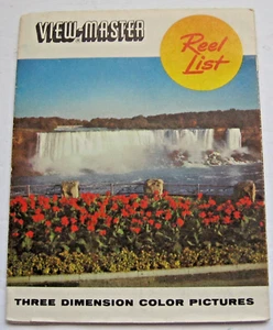 View-master Reel List September 1957 Sawyer's Brochure Ephemera Niagara Falls - Picture 1 of 6
