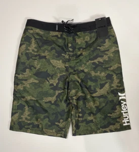 Hurley Youth Boys Camo Print Boardshorts Swimsuit Size 20/30 - Picture 1 of 3