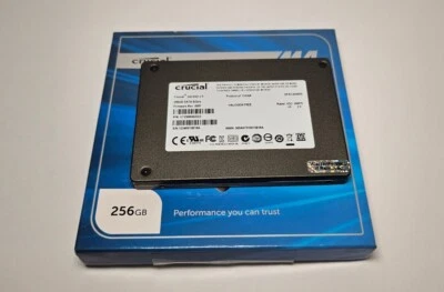 Crucial 256GB SATA 6Gb/s m4 SSD 2.5" Solid State Disk Drive In Box FREE SHIPPING - Image 1 of 3