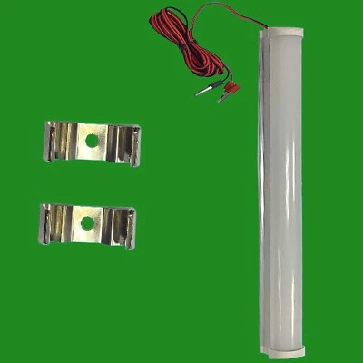 10W LED DC 12V Emergency T8 Tube StripLight Bulb 3m Cables & Crocodile Clips - Image 1 of 4