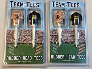 Camisetas de golf 28ct del equipo del ejército de Estados Unidos con cabeza de goma - 14 paquetes de 2ct (28 tees) - Imagen 1 de 5