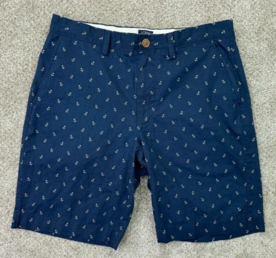 J. Pantalones Cortos Crew Para Hombre 30 True 32x9 Azul Marino Anclas Náuticas Gramercy Playa Verano Foto 1 de 4