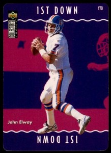 1996 Collector's Choice Update You Make The Play #Y25 John Elway Denver Broncos