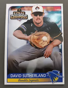 2023 Brisbane Bandits DAVE/DAVID SUTHERLAND - INSERT - Aussie Baseball League - Picture 1 of 2