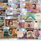 Lots 52 Pcs Different World Banknotes Paper Money Foreign Collection Learn Gift