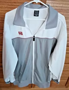 Lebron James L23 Ohio State Buckeyes Jacket Full Zip Warmup Mens XL White Gray - Picture 1 of 6