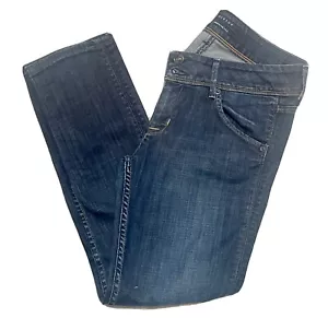 Hudson Jeans Gr. 28 Dark Rinse 2 Knopf Jeans Top gebrauchter Zustand - Bild 1 von 12