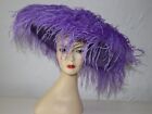 Lavender  Ostrich Feather Fascinator / Statement Hat for Ascot Ladies Day