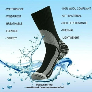Top Quality MEN'S Waterproof, Windproof, Breathable (Masah-Wudu) Socks - Picture 1 of 8