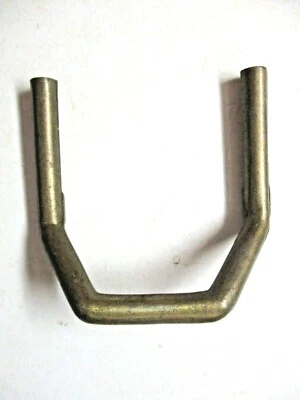 Drawer Wire Pull 338 Handle 45 Degree Half Octagon 2" Centers Dark Brass MCM Vtg - Image 1 of 4