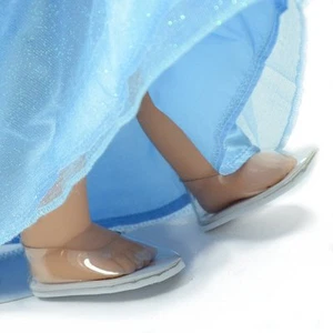 Cinderella Inspired Glass Shoes for 18 Inch Doll Fits For American Girl Doll - Picture 1 of 2