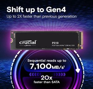 P310 2TB SSD M.2 2280 NVMe PCIe Gen4 internal SSD for PS5 PC Computers - Picture 1 of 1