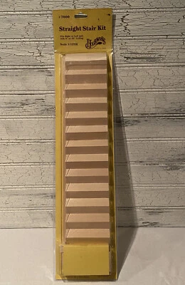 Houseworks Straight Stair Kit 1/12th Scale No. 7000 Right or Left New Old Stock - Image 1 of 2