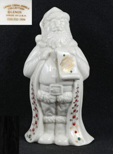 Lenox China Jewels Santas List Issued 1994 (6 3/4" Tall) - Picture 1 of 5