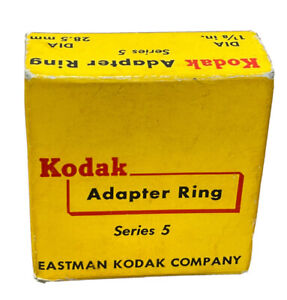 Kodak series V 5 Adapter Ring with 1 - 1/8" 28.5mm Retainer Ring Filter Holder