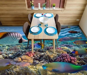 3D Interesting Ocean B2839 Floor WallPaper Murals Floor Print Decal UK Vera 2023 - Picture 1 of 5
