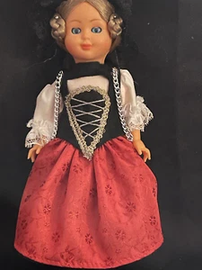 Vintage Swiss Doll Traditional Dress Souvenir Blonde Braids BERN New - Imagen 1 de 4