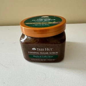 TREE HUT MOCHA & COFFEE BEAN FIRMING SUGAR SCRUB W/CAFFEINE 18 OZ - Picture 1 of 5