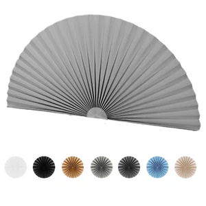 Arch Window Pleated Blinds Half Circle Window Shades Cordless Self Adhesive - Picture 1 of 52