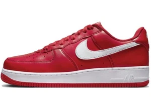 Sz 6.5 - Nike Men's Air Force 1 Low Retro QS 'University Red' Shoes FD7039-600 - Picture 1 of 6