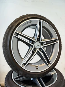 4 Winterräder 265/35 245/35 R19 Mercedes C Klasse C63 W205 AMG 19" Alufelgen RDK - Picture 1 of 3