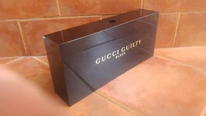 Gucci Guilty schwarz Display Stand Plexiglas Store Ausstellung Werbeschild 15" - Bild 1 von 5