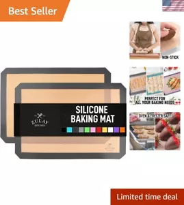 16.5"x11.6" 2-Pack Silicone Baking Mat Sheet - Reusable Silicone Baking Sheet... - Picture 1 of 8