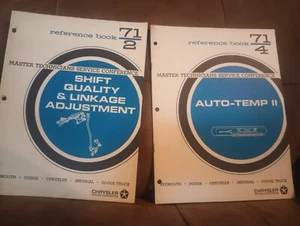 Plymouth reference book 71-2 & 7-4  master technician - Imagen 1 de 2