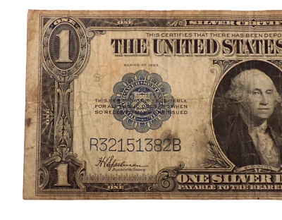 1923 1$ DOLLAR BLUE SEAL LARGE NOTE #4255 - Image 1 of 3