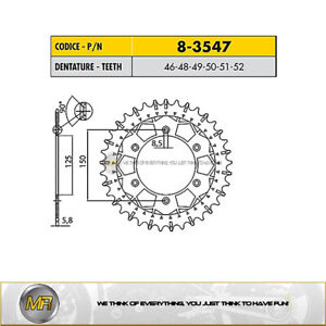 KTM ENDURO R 690 FROM 2008 TO 2017 STEEL REAR SPROCKET WORKS-Z 520 - 48 TEETH