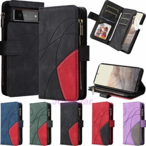 For Google Pixel 6 / 6 Pro 5G Wallet Card Holder Flip Leather Phone Case Cover - Picture 1 of 48