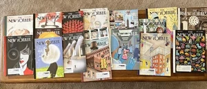 Vintage Lot of 17 New Yorker Magazines from 2020 - w Labels But In Good Cond - Bild 1 von 6