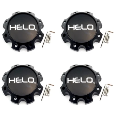 Juego de 4 tapas centrales Helo HE901 negro mate 8 orejetas 1079L170HE1SB-H42 Foto 1 de 4