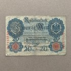 New ListingWw1 German 20 Mark Banknote Germany 1914 Wwi Currency Berlin Paper Money World