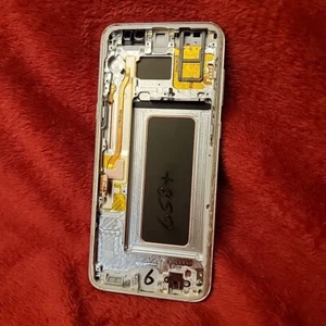 OEM Silver Samsung S8+ Frame Buttons Heat Sink Sim Tray Housing Replacement Part - Picture 1 of 9