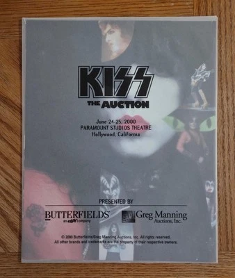 2000 Kiss Butterfields Auction Photo Set Card Relic - Image 1 of 4