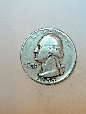 1955 P Washington Quarter - VG - Image 1 of 2