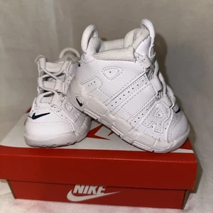 Nike Air More Uptempo TD White/Midnight Navy-White Kleinkind Größe 4C DH9722-100 - Bild 1 von 16