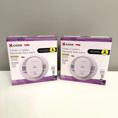 LOTE X2 ALARMA DE VOZ KIDDE FIREX HUMO Y MONÓXIDO DE CARBONO 900-CUAR-V CABLEADO Foto 1 de 4