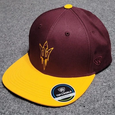 Gorra gorra Arizona State Sun Devils niños jóvenes granate Victoria Maverick Snapback ASU Foto 1 de 4