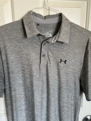 Camisa informal de golf Under Armour para hombre M gris calce suelto equipo térmico Foto 1 de 3
