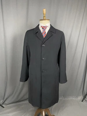 Giorgio Armani Collezioni Vintage Men's Black Long Wool Coat Size L-XL - Image 1 of 4