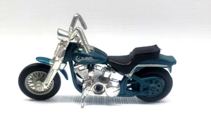 Vintage Matchbox Harley Davidson Diecast Motorcycle Blue 2-3/4" Long - Picture 1 of 7